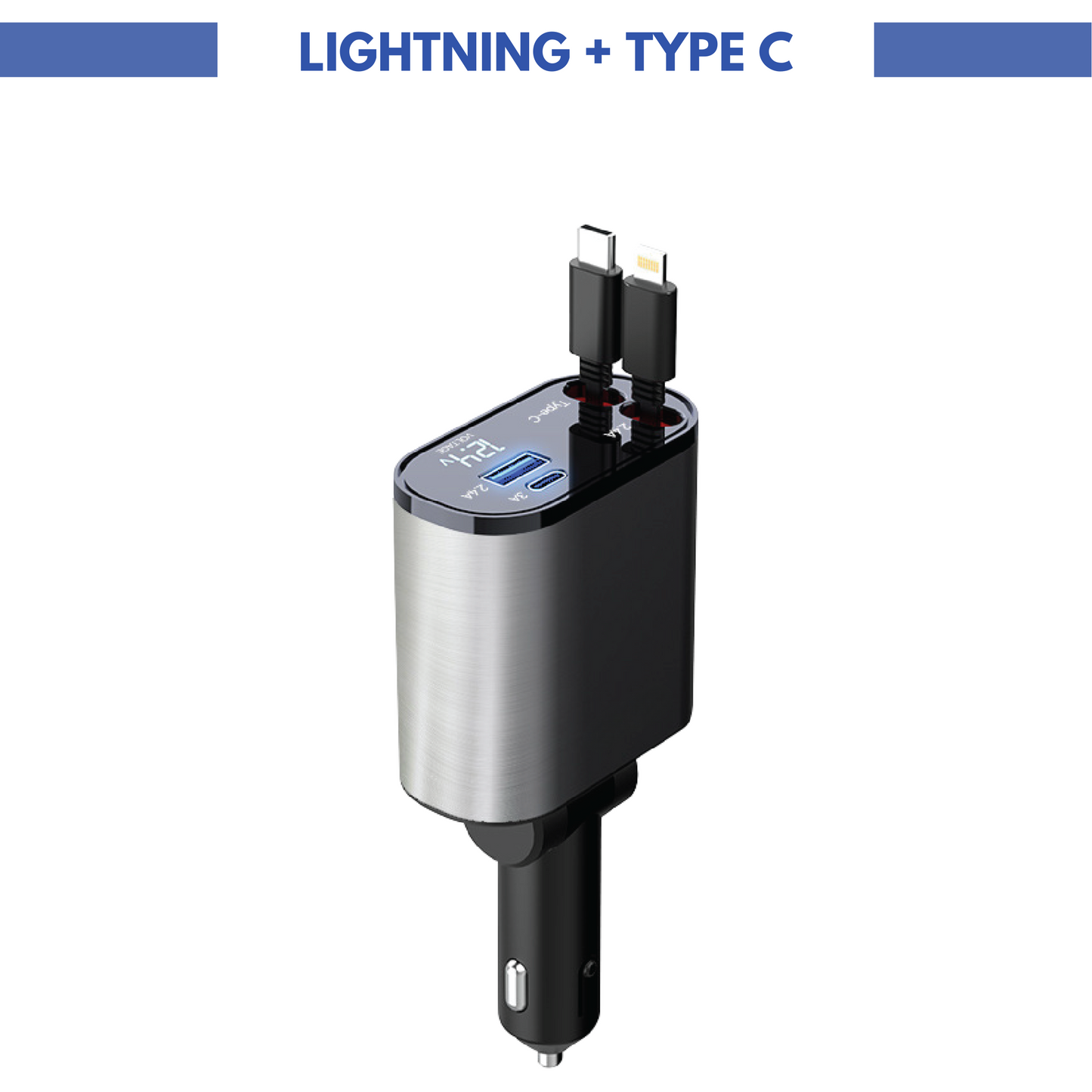SHOPREXO™ 4 IN 1 CAR CHARGER ADAPTER