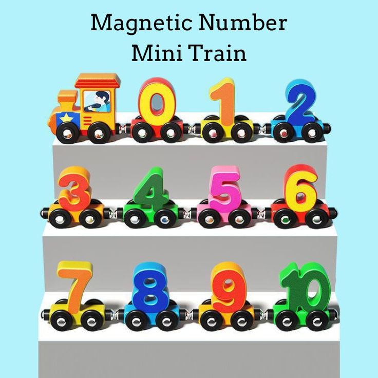 Magnetic Digital Train Toy For Kids