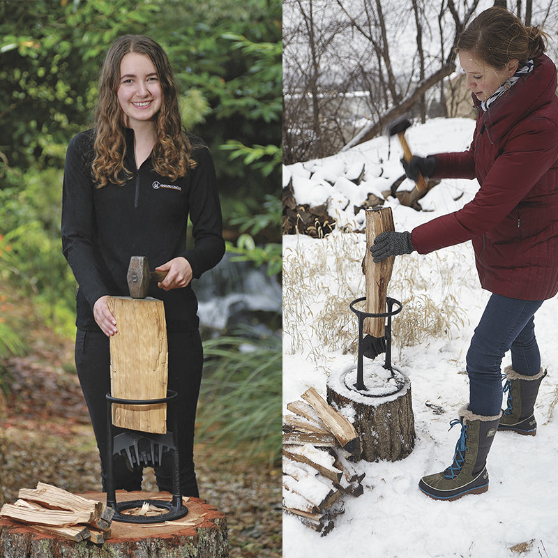 TitanSplit™ – Split massive logs safely in seconds without lifting a blade