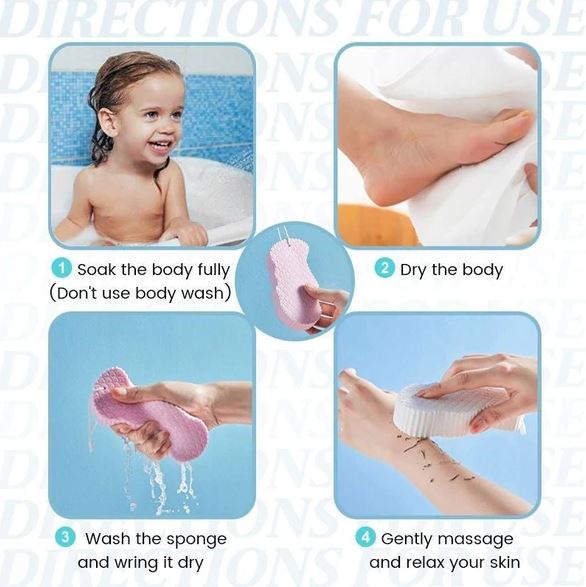 Super Soft Exfoliating Bath Sponge - thedealzninja
