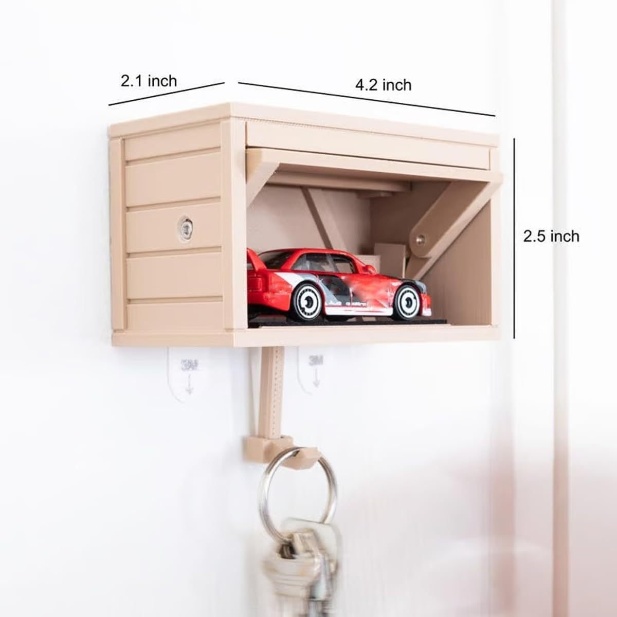 🚗🔑Industrial Wall-Mounted Key Holder
