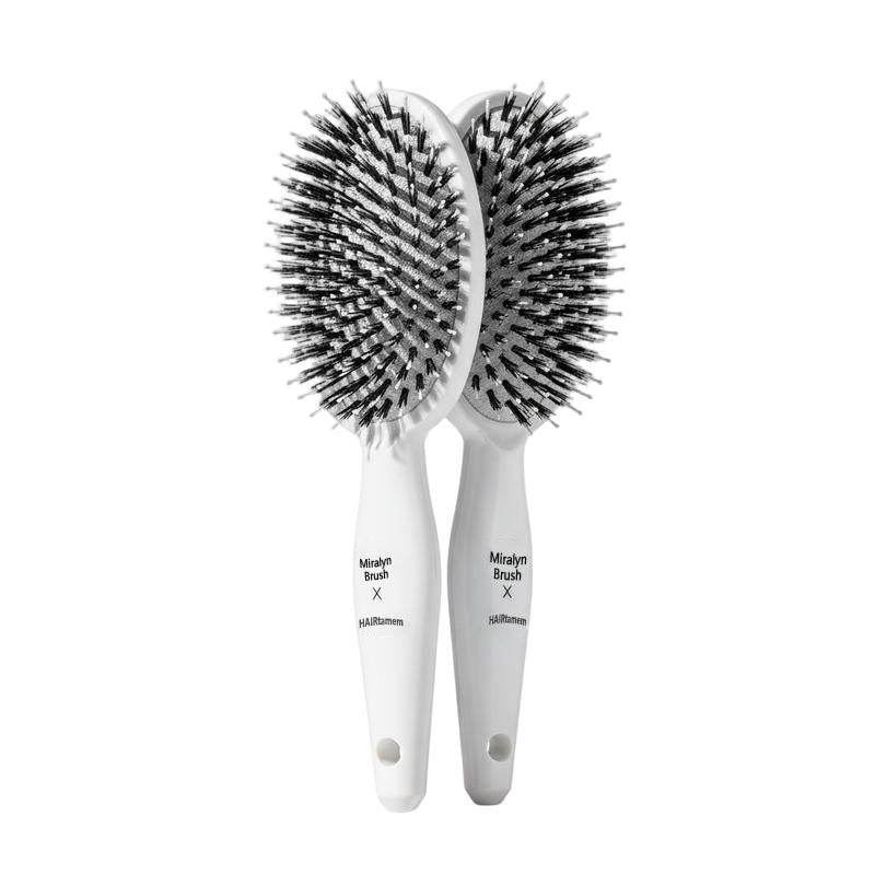 Viral World-Famous 5x Sold Out Paddle Brush - Smoother, Stronger, Shinier Hair - Boar Bristle Brush with Nylon Bristles and Microsphere Massaging Tips