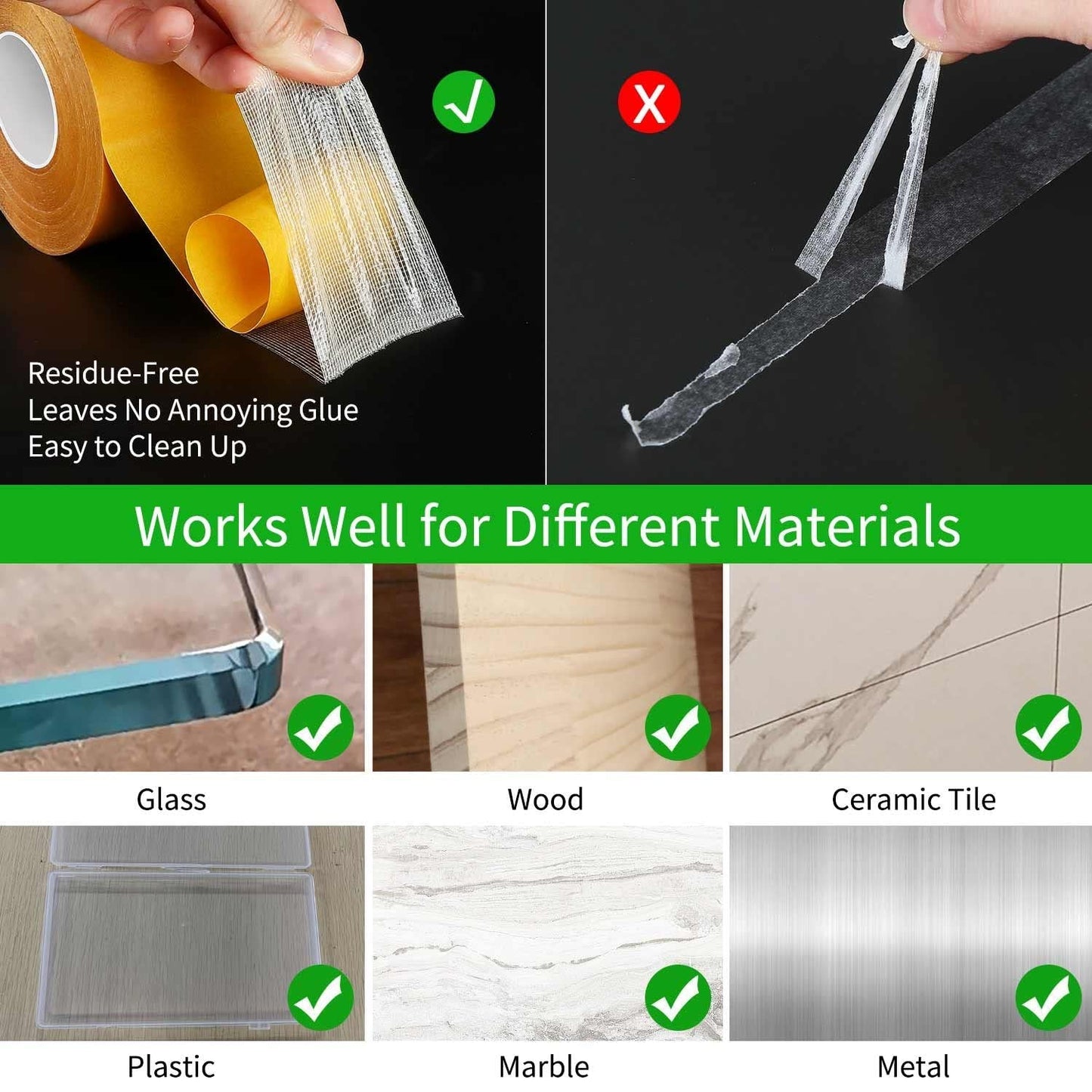 🔥Strong Adhesive Double-sided Mesh Tape