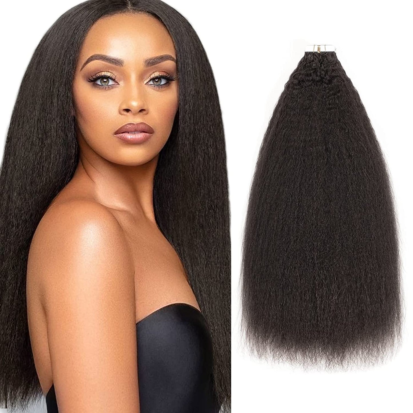 Goopatch Seamless Injected Hand-Tied Invisible Tape In Hair Extension -- 100% VIRGIN HUMAN HAIR