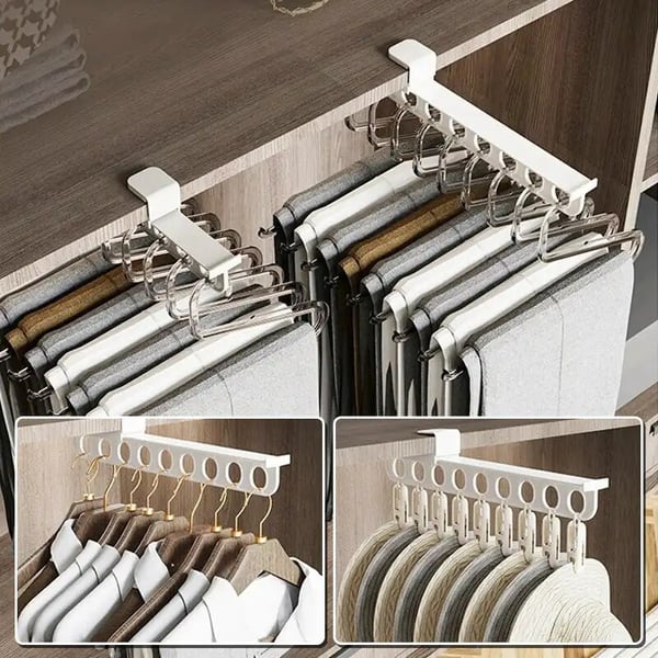 💥Special sale - Intelligent pull-out slide trouser rack