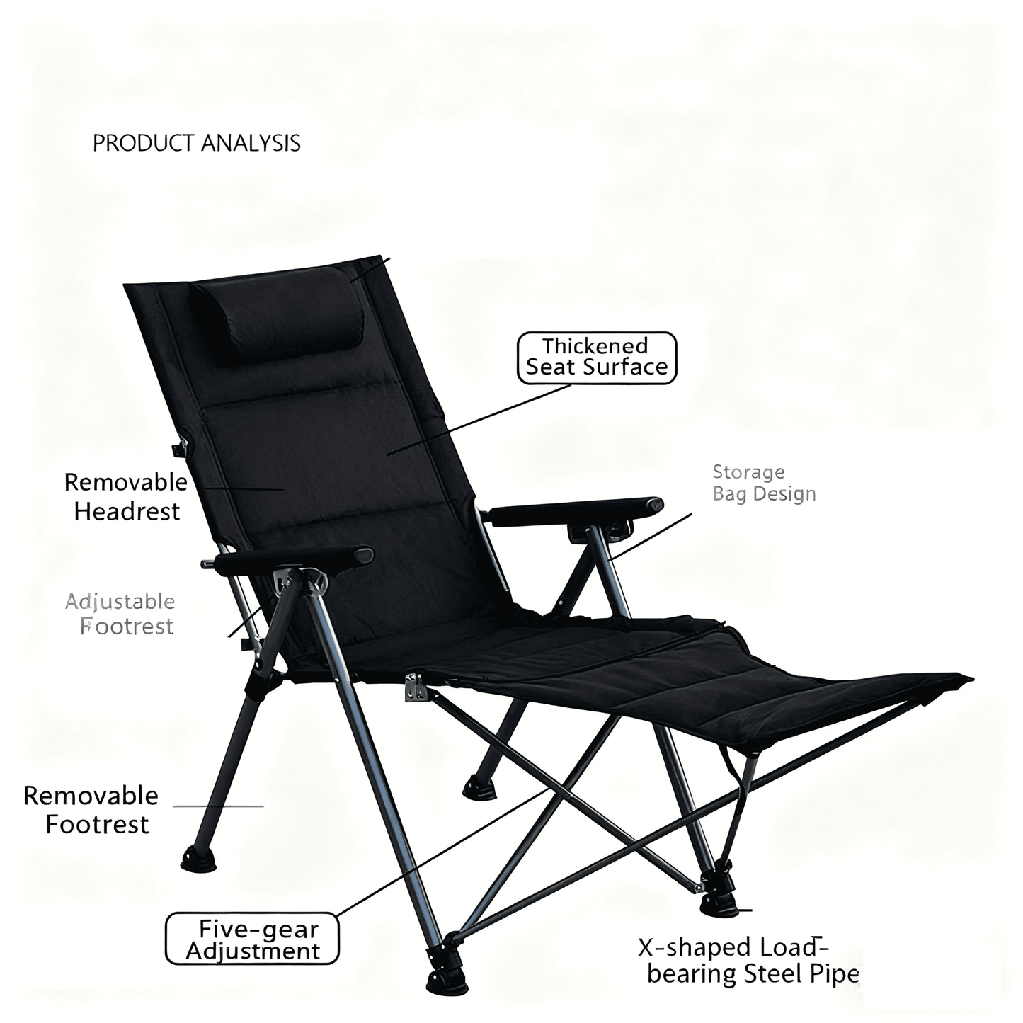 Outdoor Folding Recliner Chair