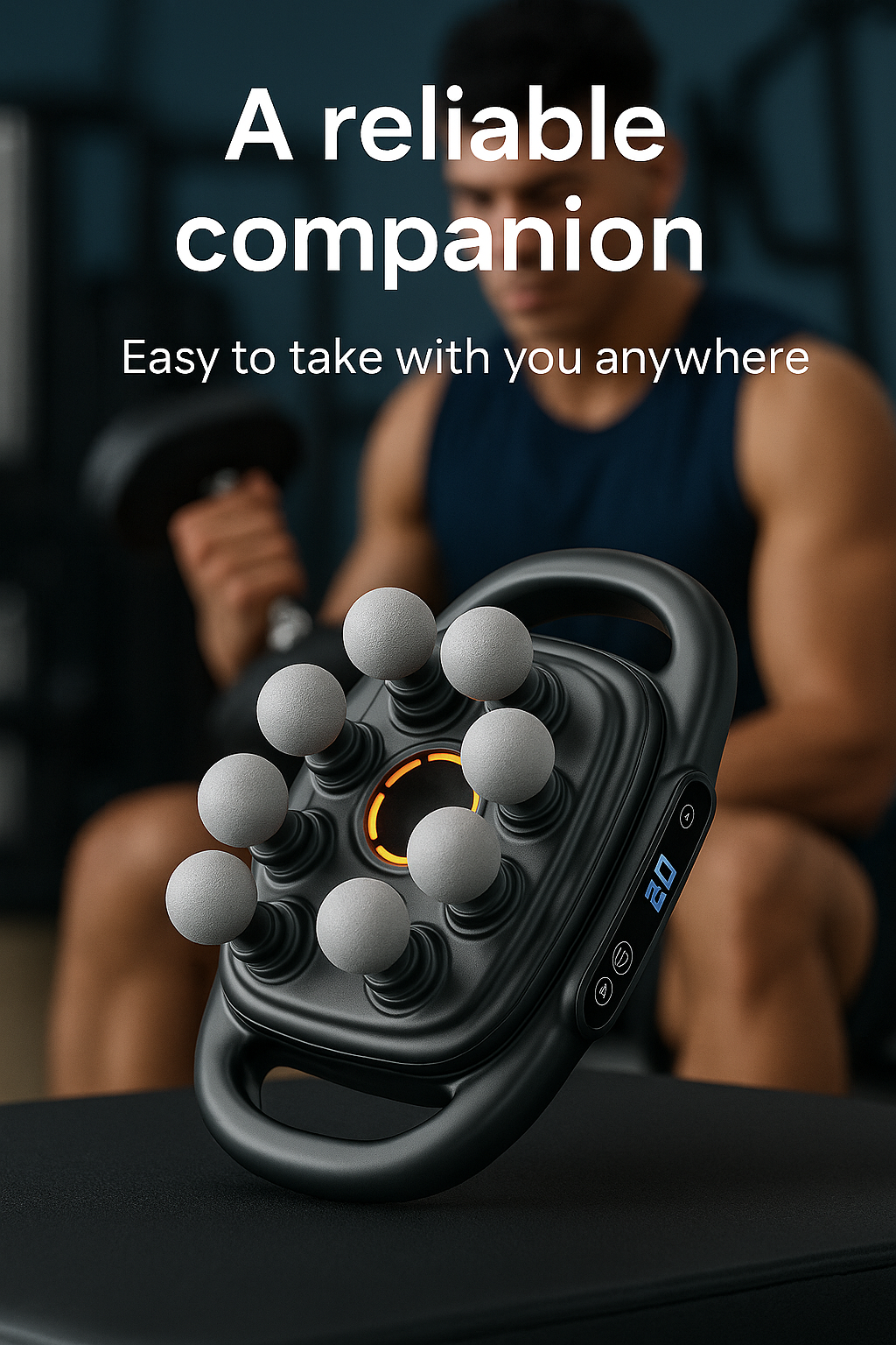 OctoRelief™ 8-Head Massage Gun