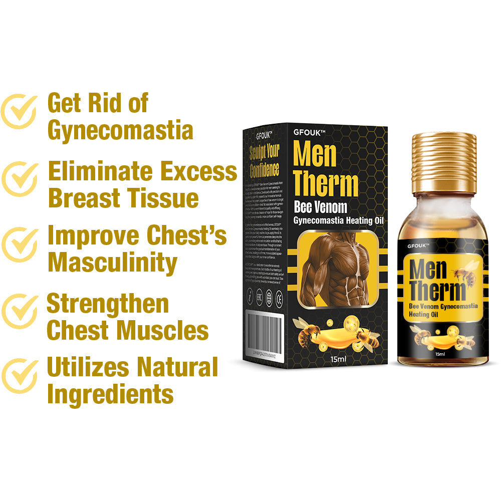 زيت التدفئة GFOUK™ MenTherm Bee Venom Gynecomastia