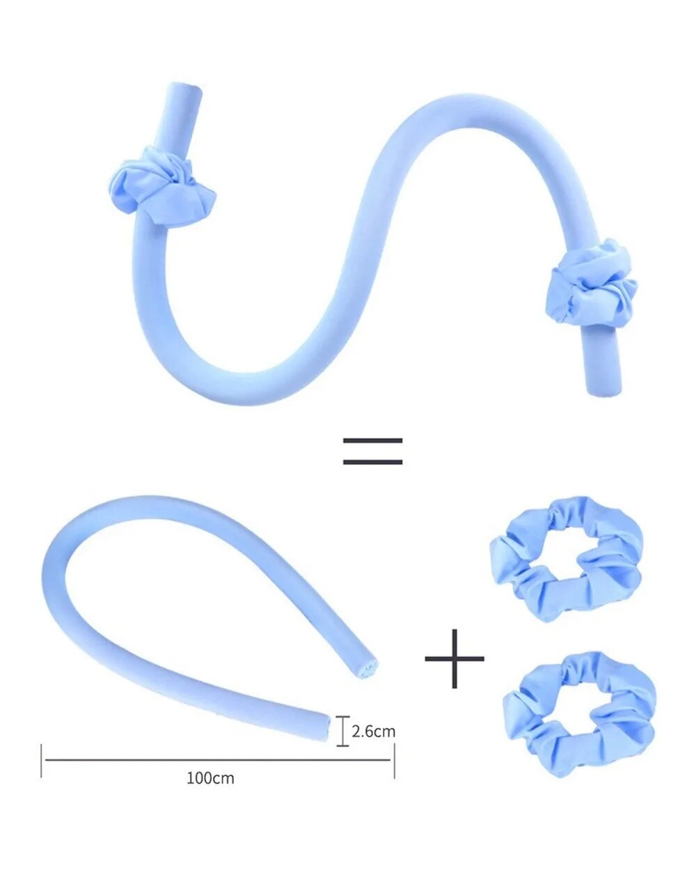 Heatless Hair Curling Wrap Kit