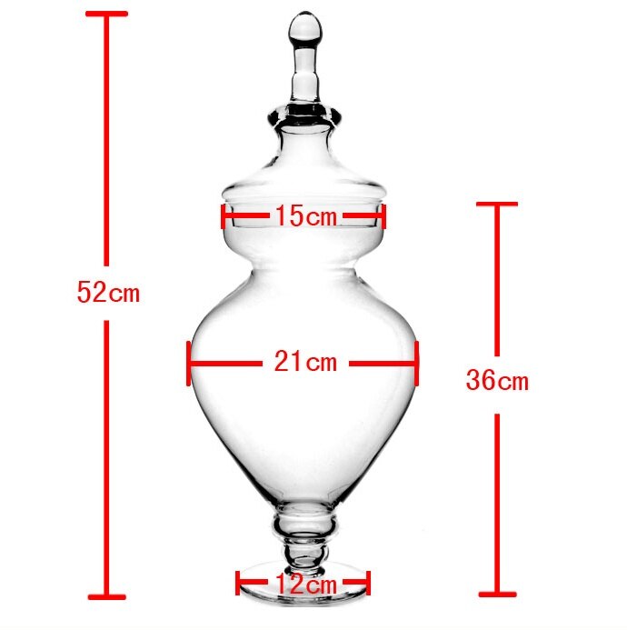 GLASS CANDY JAR