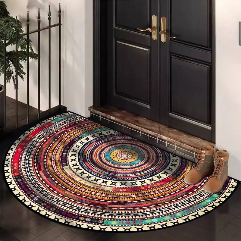 💖Boho Style Semicircular Door Mat - Non Slip Soft Floor Carpet