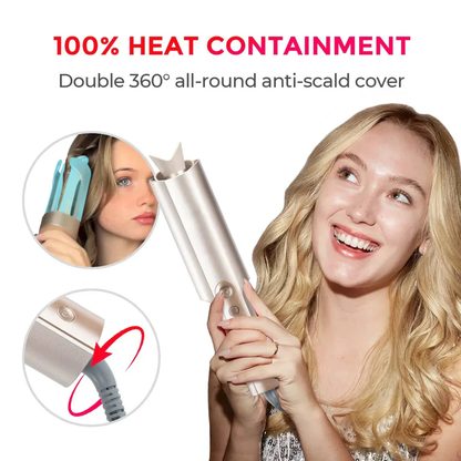 Automatic Hair Curler - 4 Temperature Settings, Tangle-Free Technology & Long-Lasting Curls for Salon-Worthy Styling