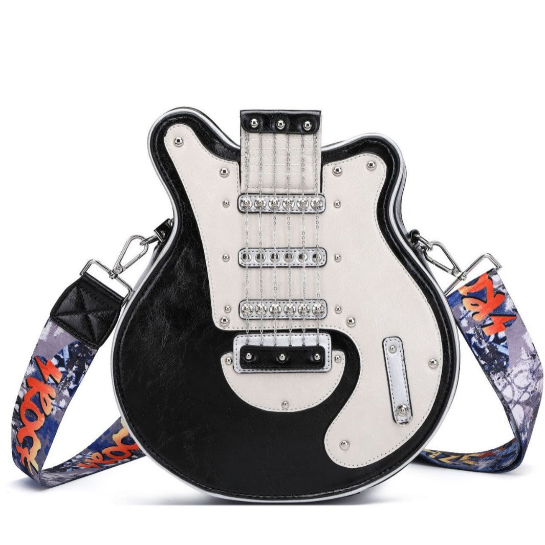 Y2k Style Vintage Guitar Shaped Bag For Girls