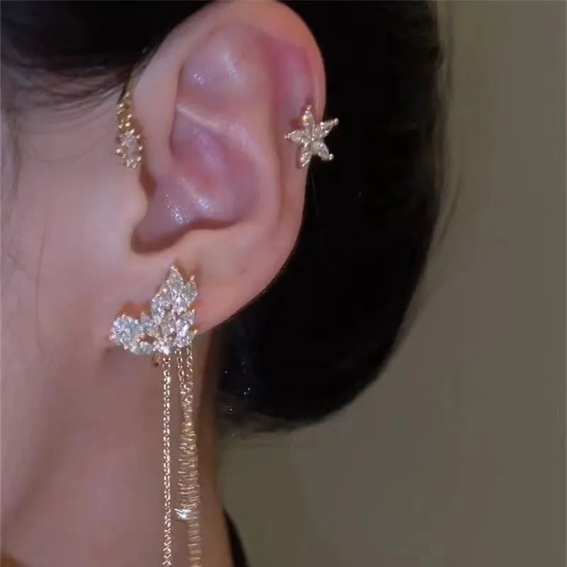 LumiStar Cascade Earrings - Instant Elegance & Sparkle + 50% OFF