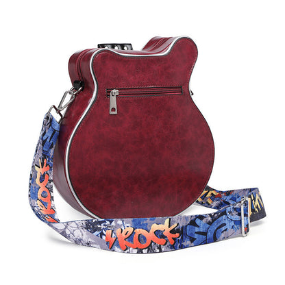 Y2k Style Vintage Guitar Shaped Bag For Girls
