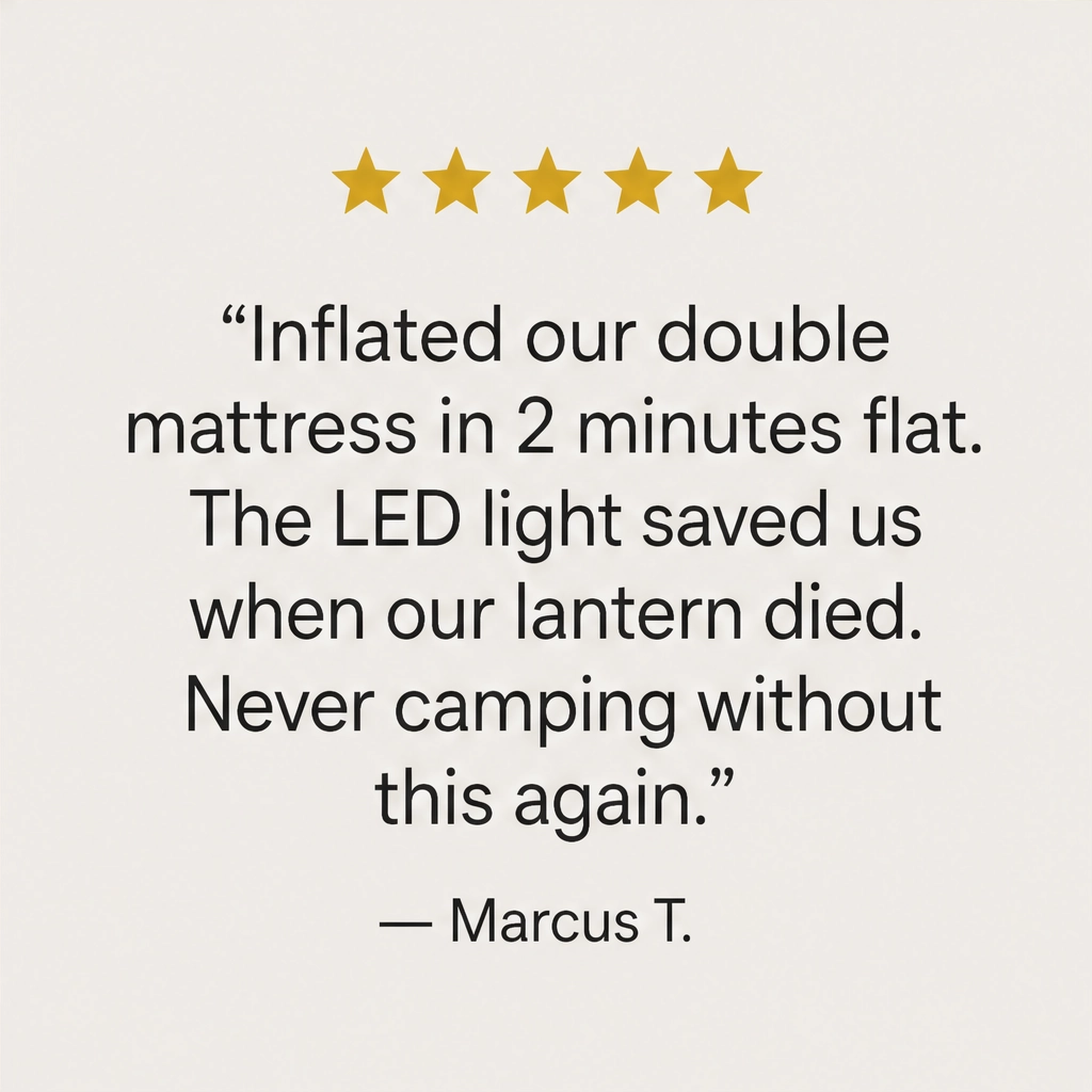 maviglow™ – Cordless USB-Rechargeable Mini Air Pump with LED Light  
