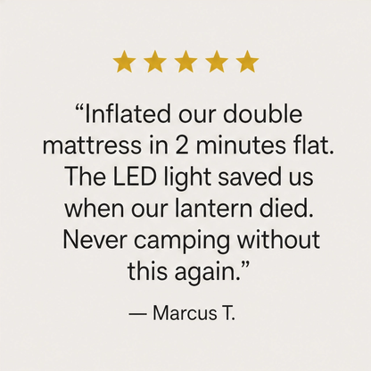maviglow™ – Cordless USB-Rechargeable Mini Air Pump with LED Light  