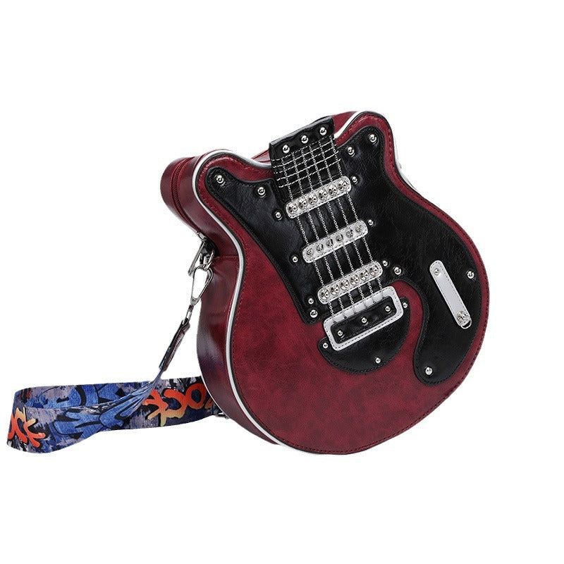 Y2k Style Vintage Guitar Shaped Bag For Girls