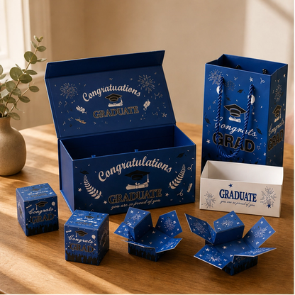 Jubilee™ – Surprise Pop-Up Gift Box Set with Confetti & Wrapping for Graduation + 50% OFF