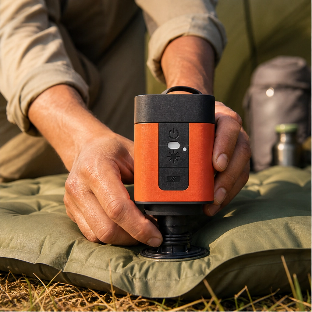 maviglow™ – Cordless USB-Rechargeable Mini Air Pump with LED Light  