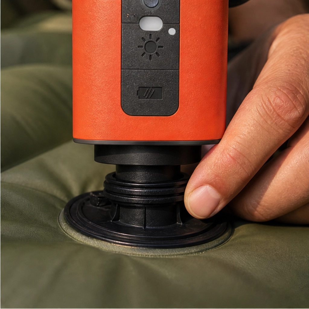 maviglow™ – Cordless USB-Rechargeable Mini Air Pump with LED Light  