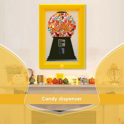 🍬Rare Vintage The Handy Candy Frame - Hanging Candy Machine Art