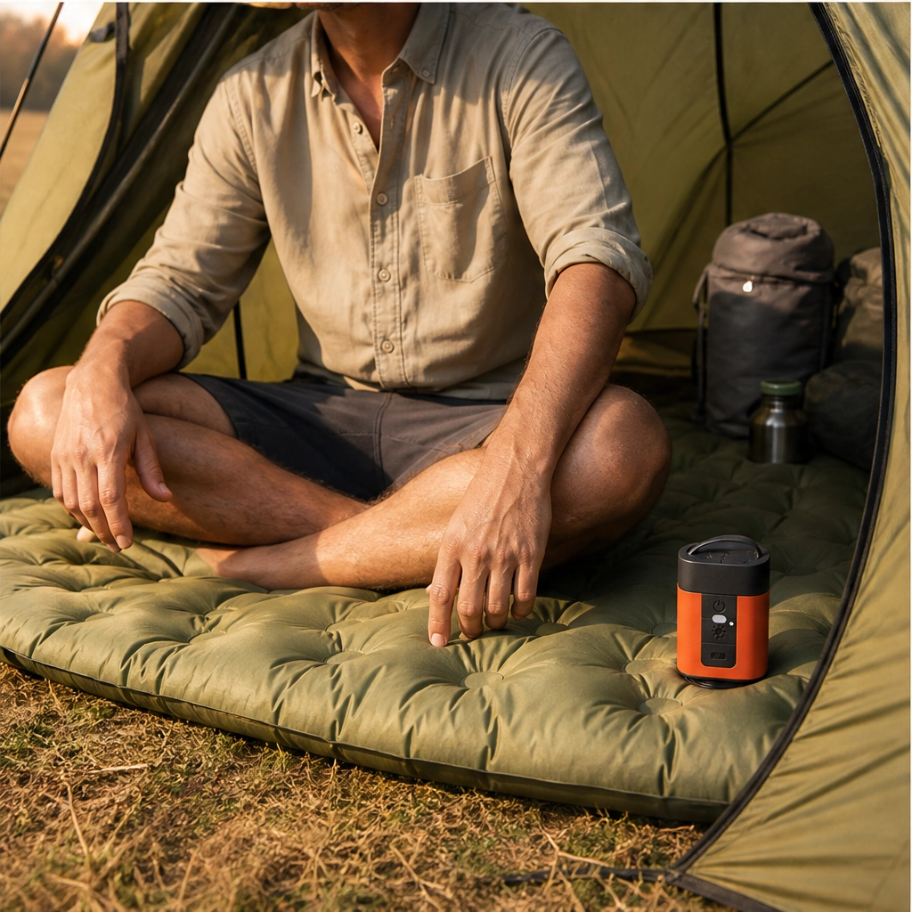 maviglow™ – Cordless USB-Rechargeable Mini Air Pump with LED Light  