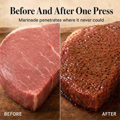 Maviglow™ – 48-Blade Spring-Loaded Meat Tenderizer with Safety Cover 
