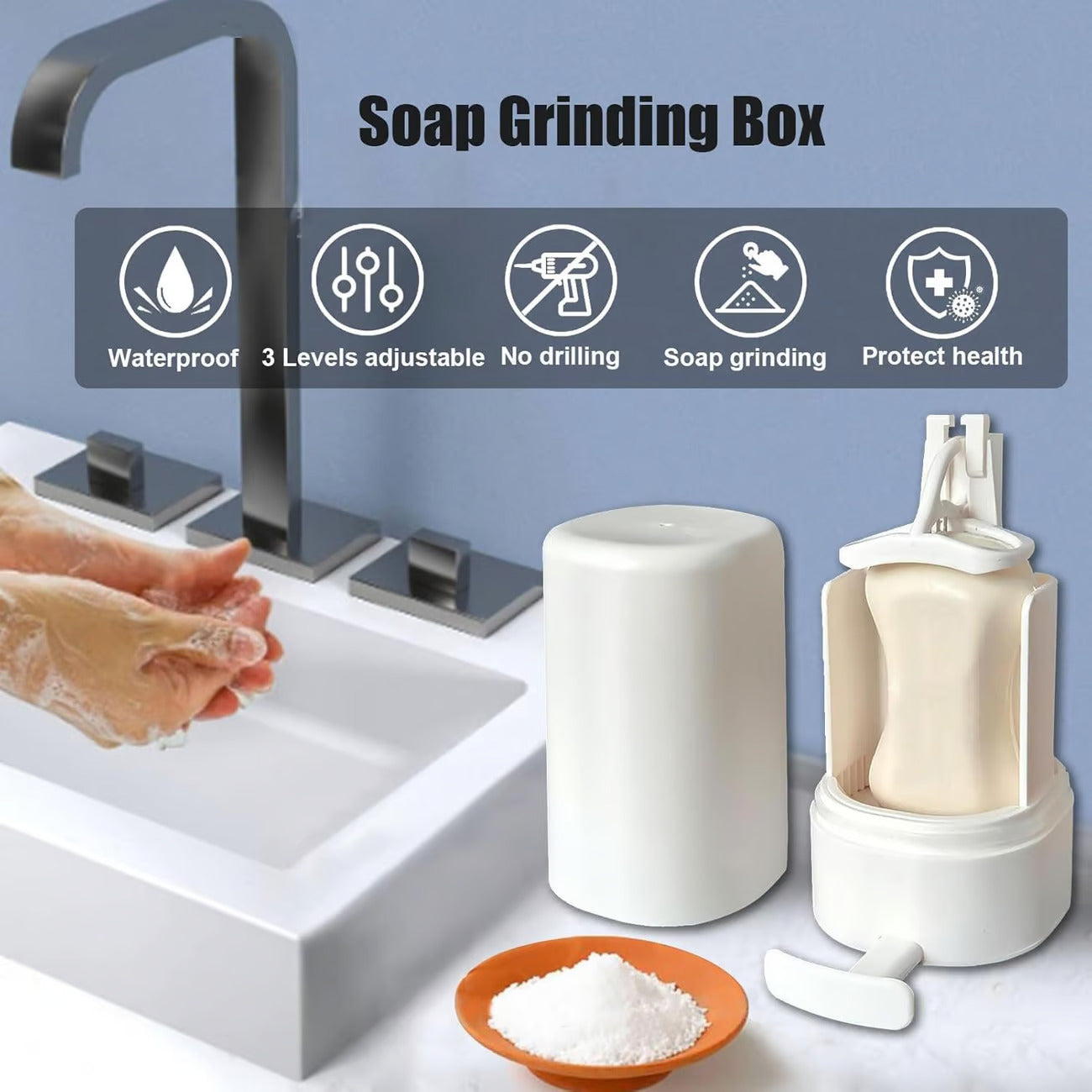 Waterproof Soap Grinder Dispenser