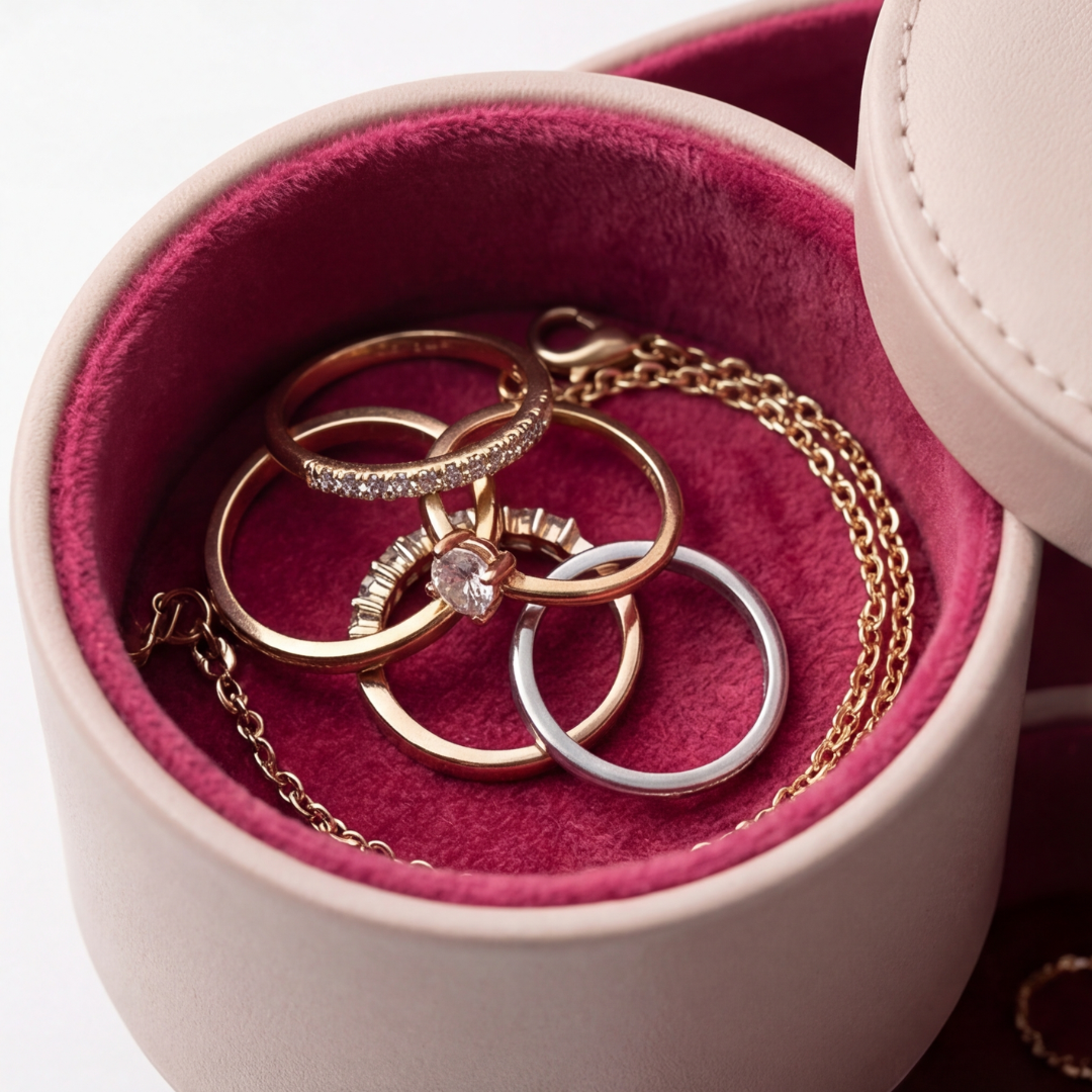 Velora™ – 3 Tier Travel Jewelry Roll