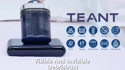 Teant Mattress Vacuum Cleaner with UV-C, HEPA Filter & 16,000Pa Suction