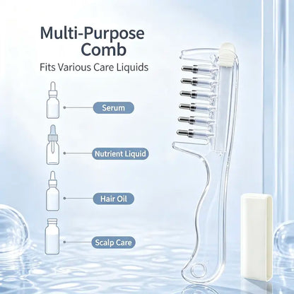Multi-Purpose Comb - fits serum, nutrient liquid, hair oil, scalp care