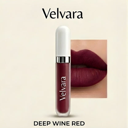 Velvara™ – Matte Liquid Lipstick Set, 10 Shades, Waterproof & Vitamin E + 50% OFF