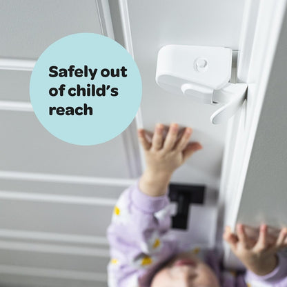 The Snap-On Door Lock Kids Can't Reach or Defeat - No Tools or Adhesives Required