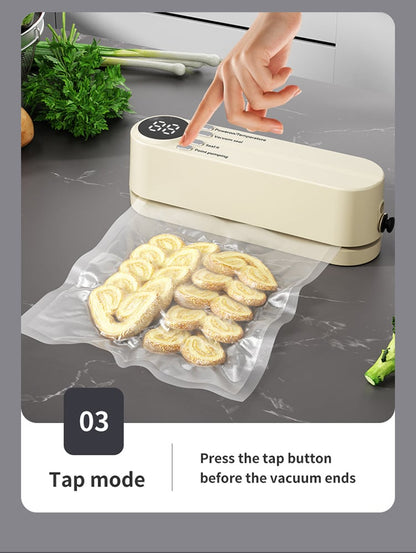 🥗 Keep Your Food Fresh ✨Mini Wireless Vacuum Sealer