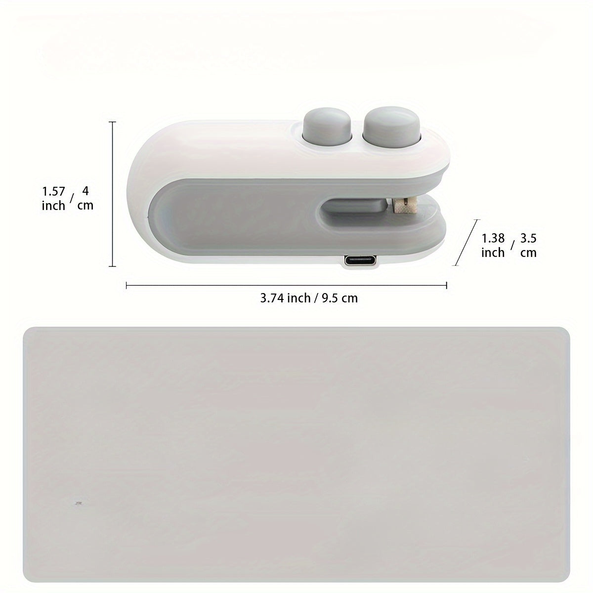 USB Rechargeable 2-in-1 Snack Sealing &amp; Opening Machine: Keep Food Fresh with Heat Sealing and Chip Knife