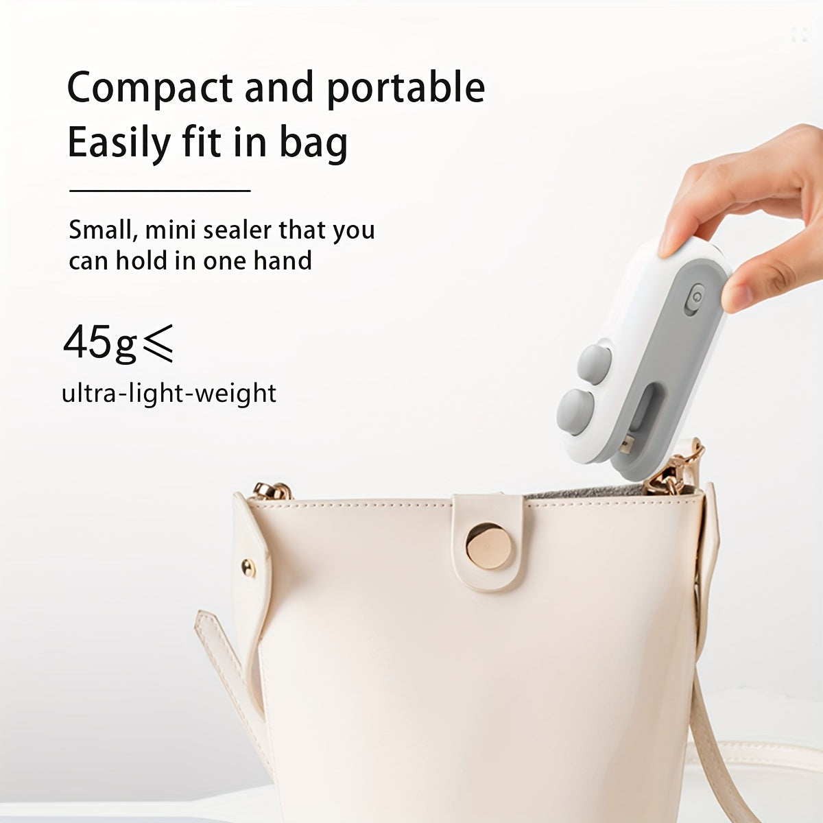 USB Rechargeable 2-in-1 Snack Sealing &amp; Opening Machine: Keep Food Fresh with Heat Sealing and Chip Knife