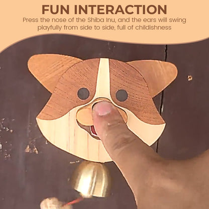 🔥Hot Selling🔥Wooden Shiba Inu Wind Chime Doorbell