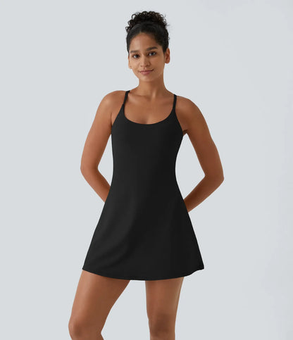 Plush Backless Active Dress
