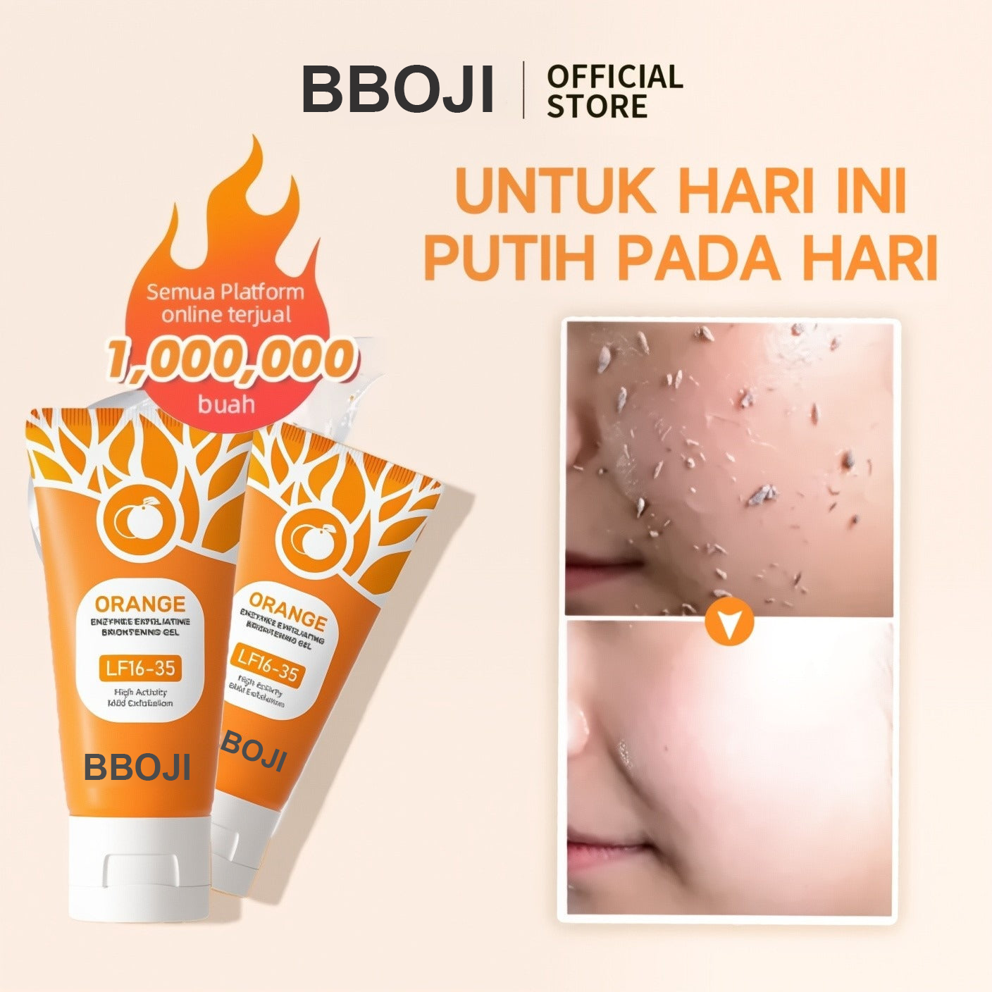 🔥Orange Enzyme Exfoliating Gel — The Gentle Miracle Your Skin Has Been Crying Out For