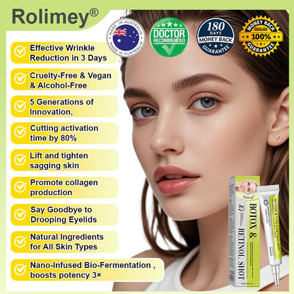 ⏰ Last Day! 70% OFF 💫 Rolimey® Botox & Vita-A Retinol Wrinkle-Lift Cream – Made & Shipped from Australia 🌟👨‍⚕️