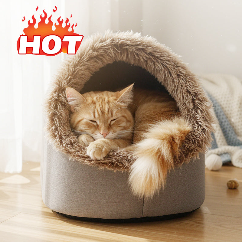💥HOT SALE 50% OFF🐾Winter Warm Pet Cave Bed
