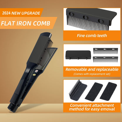 💖🔥Limited time offer, last day 56% off🎁Flat Iron Comb