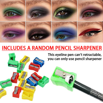 Maviglow™ – 14-Color Waterproof Metallic Gel Eyeliner Set 