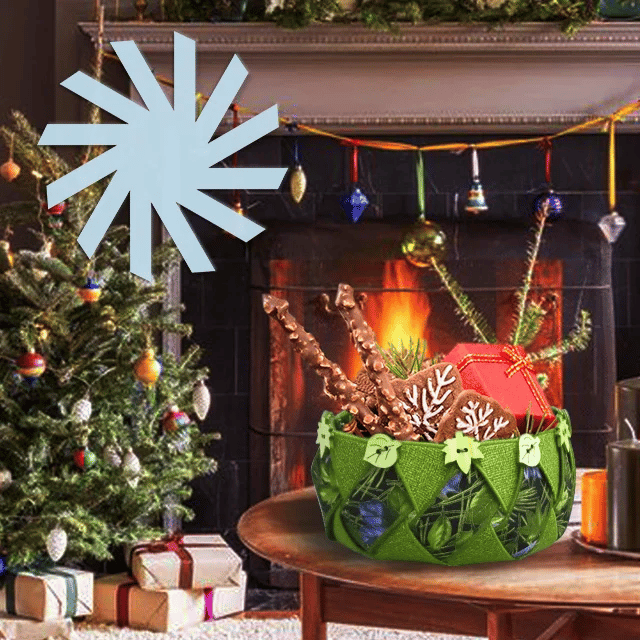 Woven Spiral Storage Basket Template