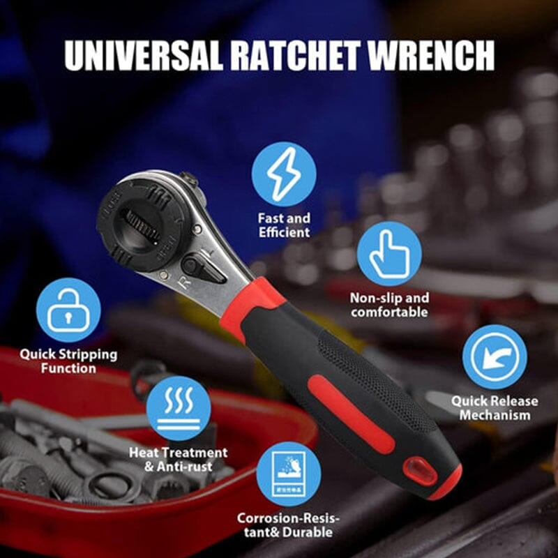 Hot Sale 49% OFF - Adjustable Ratchet Wrench-unitmotor™