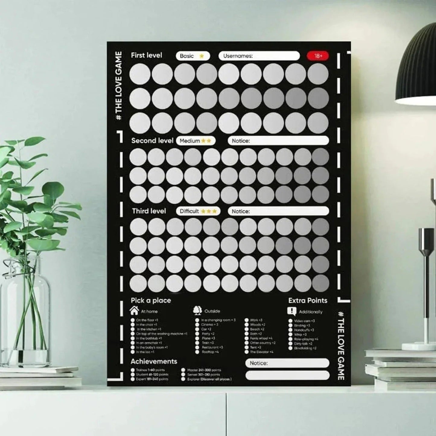 100 Dates Scratch Off Poster