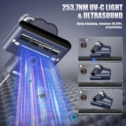 Teant Mattress Vacuum Cleaner with UV-C, HEPA Filter & 16,000Pa Suction