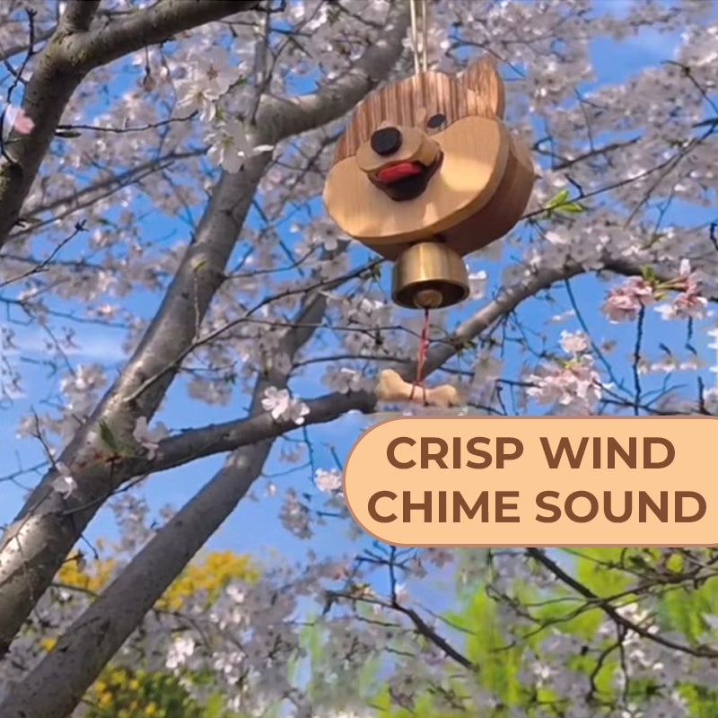 🔥Hot Selling🔥Wooden Shiba Inu Wind Chime Doorbell