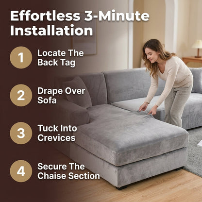 Premium Universal Sofa Cover - Complete Stain Protection